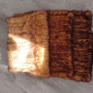 Rare GORSKI Golden Brown Fur Scarf/Wrap/Shawl